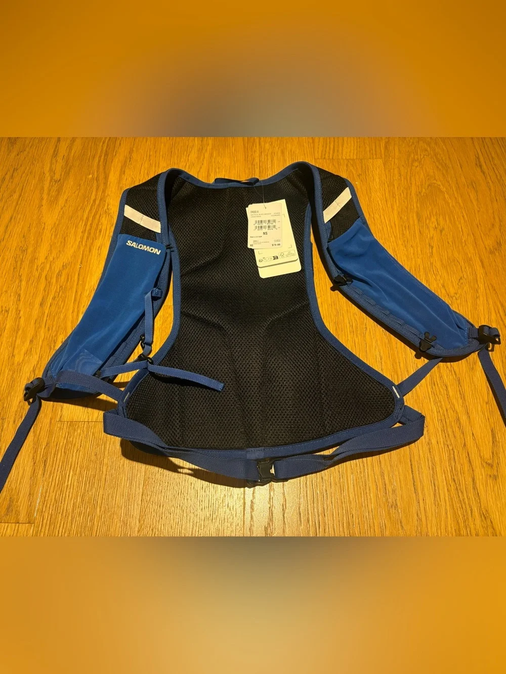 Salomon Cross 8 Trail Running Hydration Backpack Blue NWT